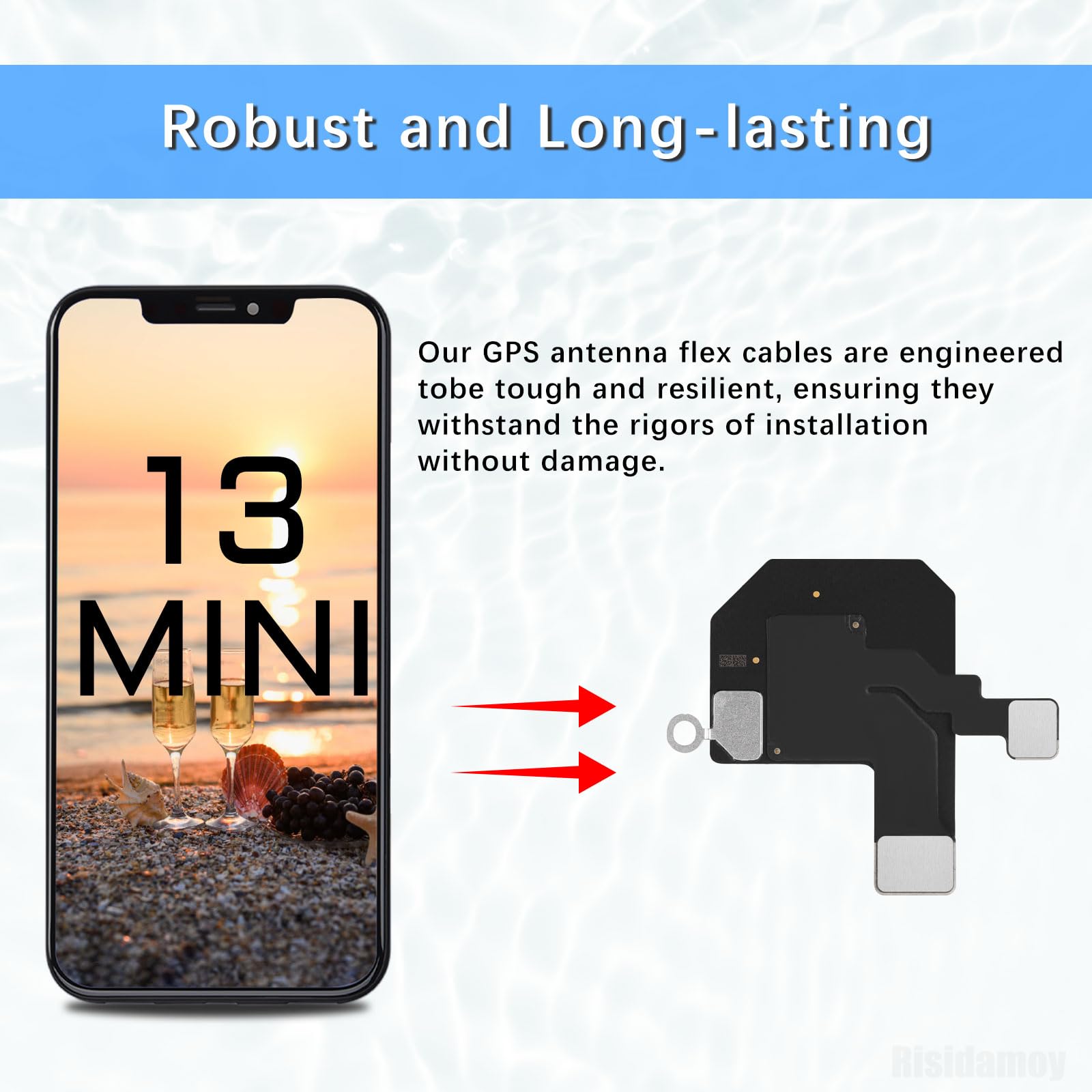 Amazon.co.jp: Risidamoy iPhone 13 Mini GPSアンテナ信号フレックス